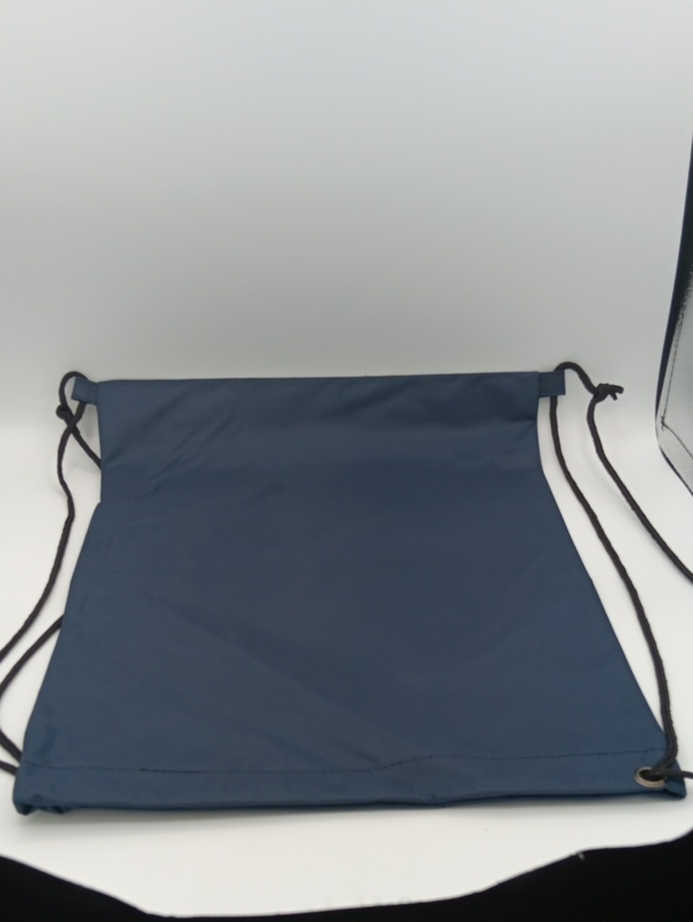 liberty Navy Drawstring Belt Bag with Black Cords. Size 18x14, 10 Pcs